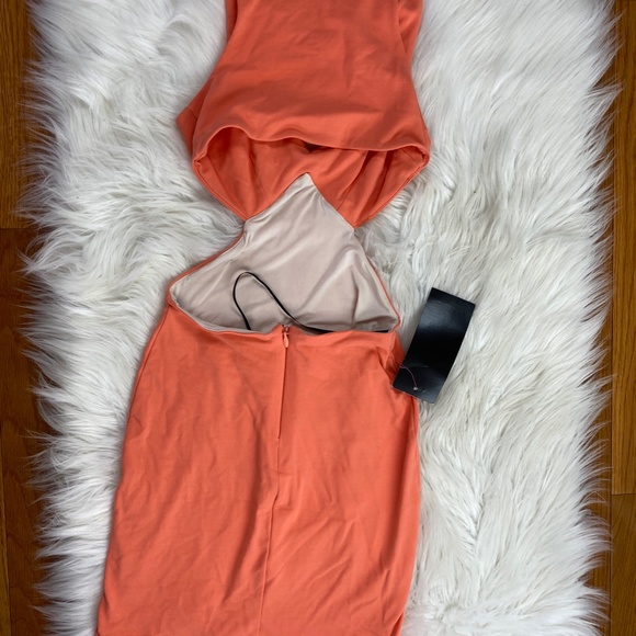 NWT Bebe Multi Cut Out Detail Dress XXS, $98 - Picture 7 of 8